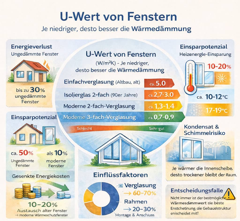 Neue Fenster zur Verbesserung der Energieeffizienz und Senkung von Heizkosten-Eckdaten für die Leistungen neuer Fenster